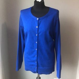 Lands’ End Button Down Cardigan 2X